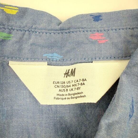 H&M Rainbow Splatter Denim Dress - Picture 4 of 5